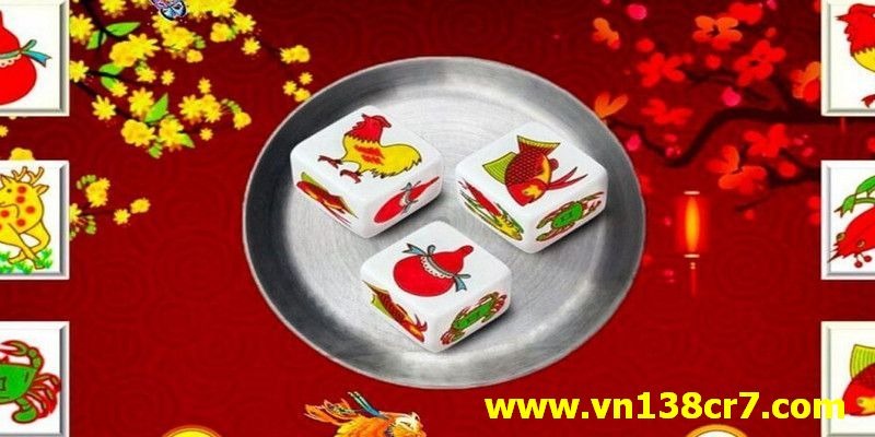 Các dụng cụ sử dụng cho 1 ván chơi bầu cua online