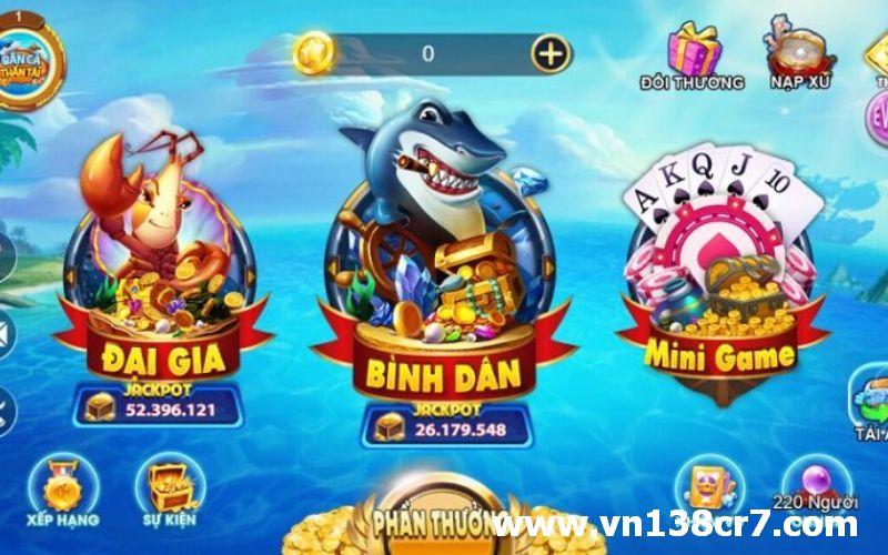 Chất lượng hình ảnh, âm thanh của bắn cá HD rất tốt và sống động
